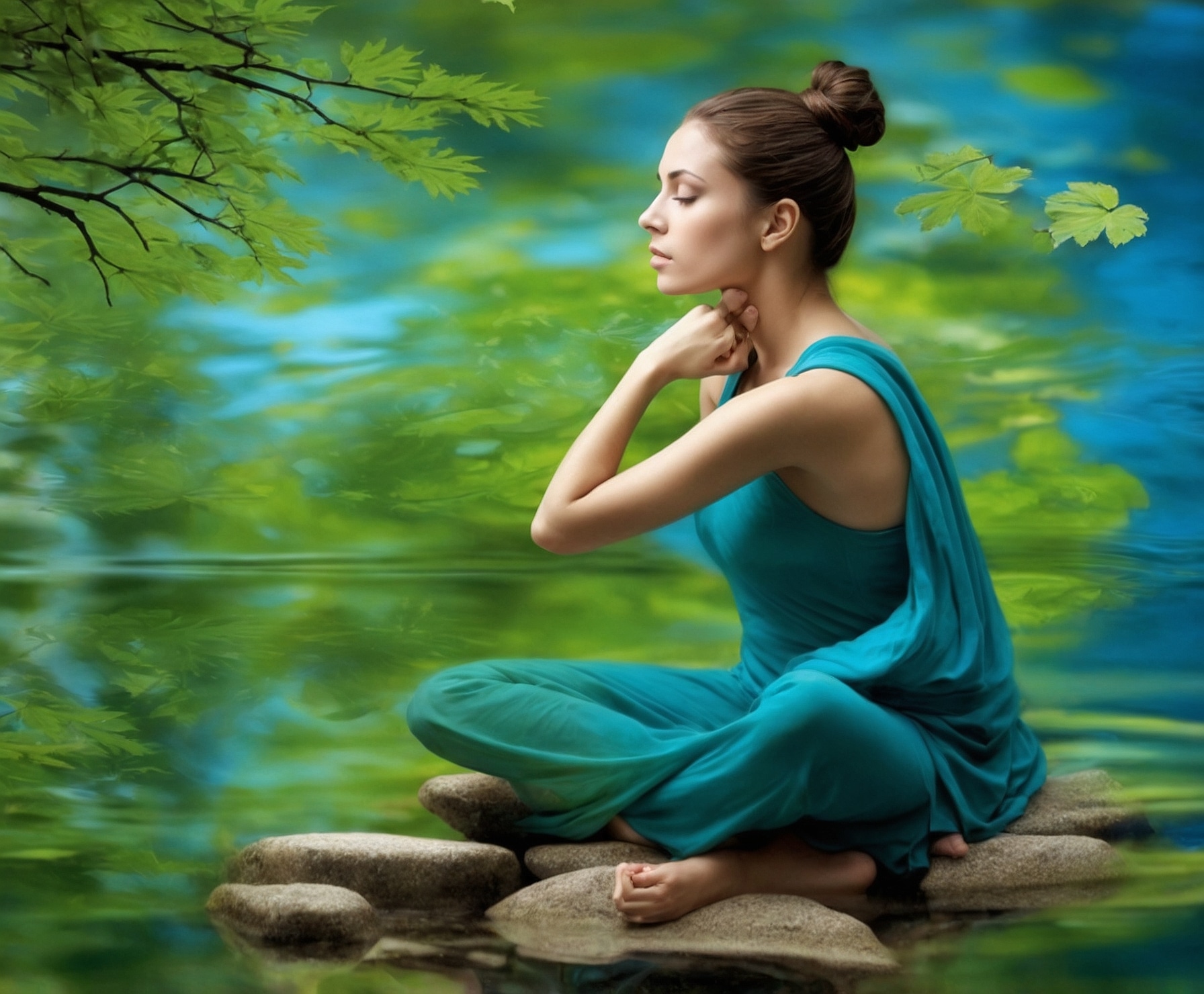 Personas meditando para reducir estrés y ansiedad